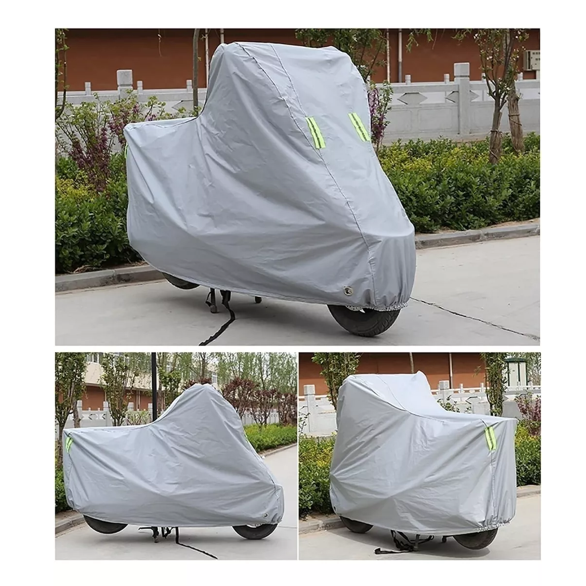 Foto 2 | Funda Impermeable y Candado para Moto Eo Safe Imports ESI-13427 Gris