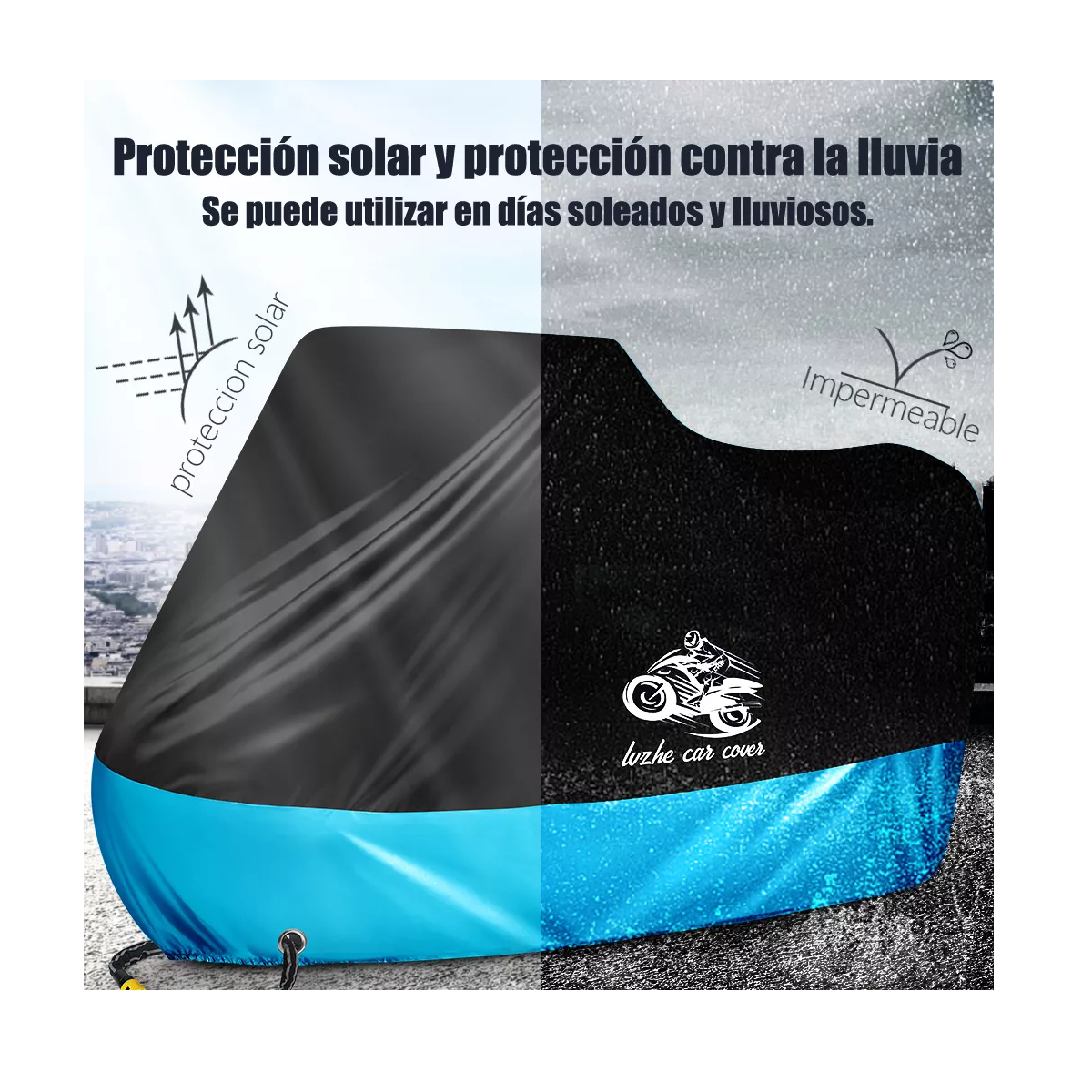 Foto 3 pulgar | Funda Motocicleta Impermeable Grueso Eo Safe Imports Esi-16722 Multicolor