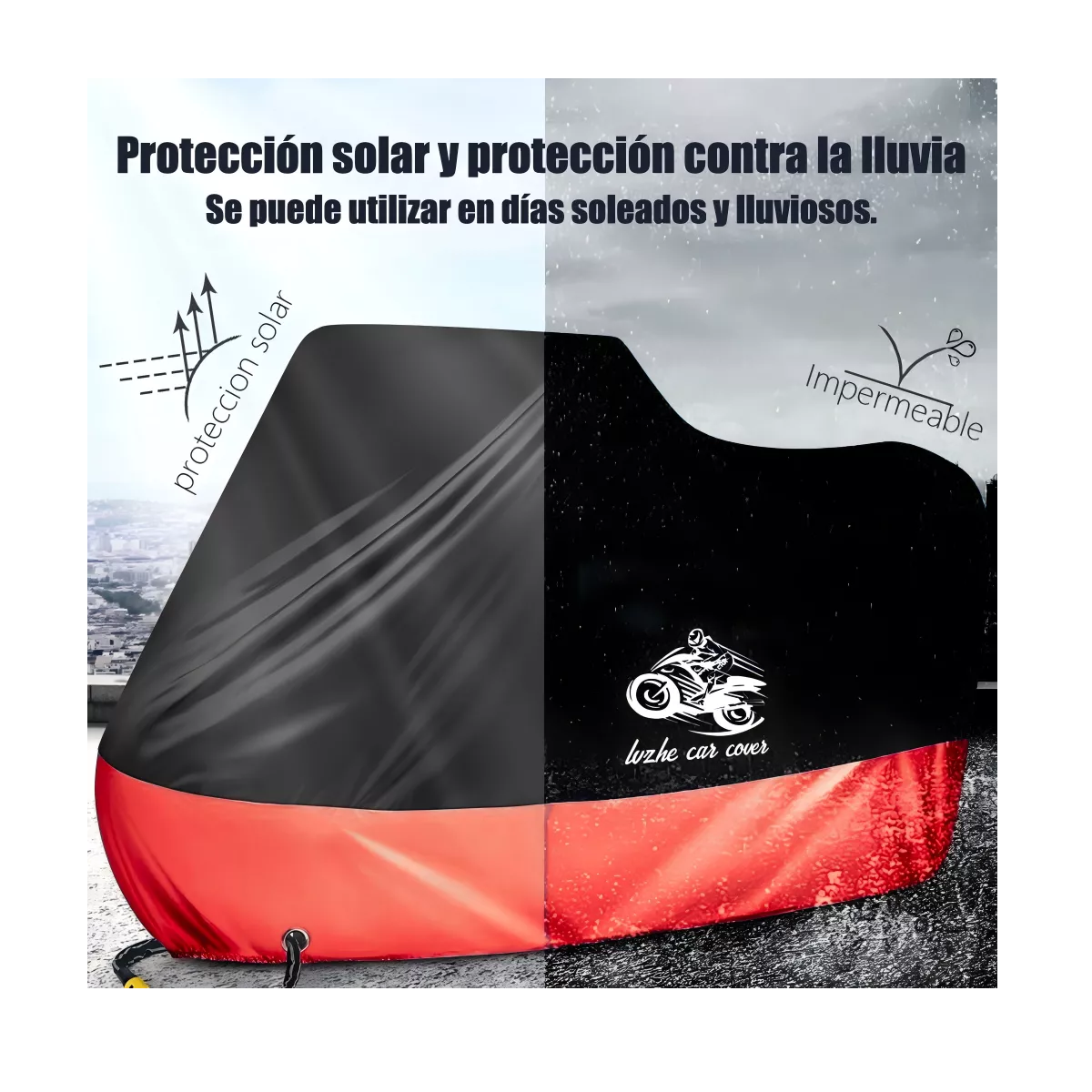 Foto 3 pulgar | Funda Motocicleta Impermeable Grueso Eo Safe Imports Esi-16725 Multicolor
