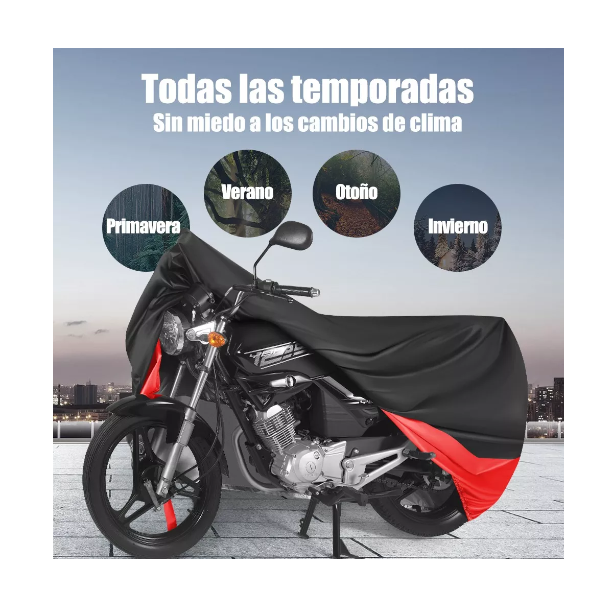 Foto 4 pulgar | Funda Motocicleta Impermeable Grueso Eo Safe Imports Esi-16725 Multicolor