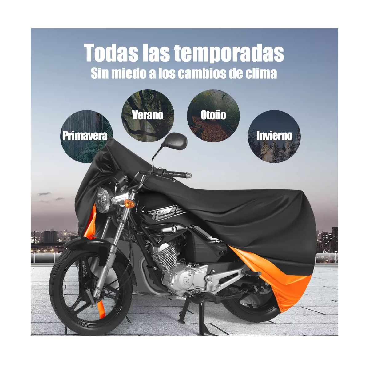 Foto 4 pulgar | Funda Motocicleta Impermeable Grueso Eo Safe Imports Esi-16723 Multicolor