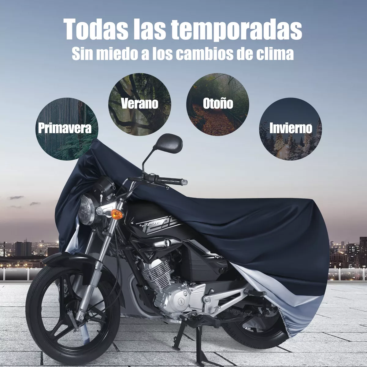 Foto 4 pulgar | Funda Motocicleta Impermeable Grueso Eo Safe Imports Esi-16724 Multicolor