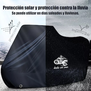 Foto 2 | Funda Motocicleta Impermeable Grueso Eo Safe Imports Esi-16721 Negro