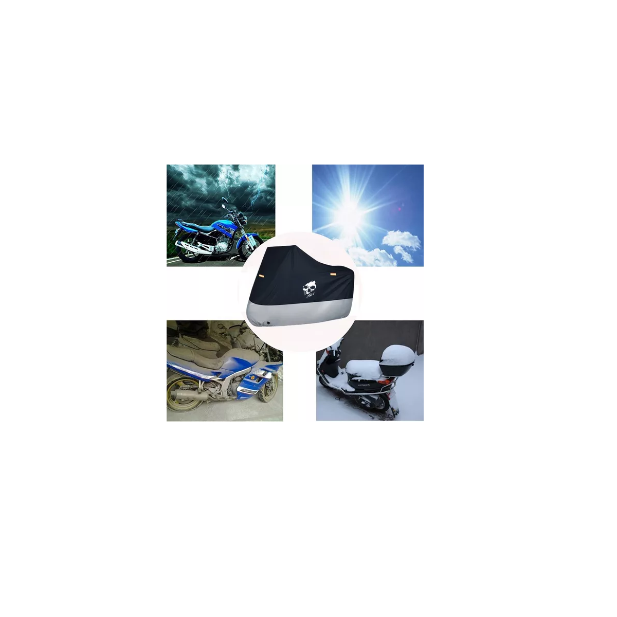 Foto 3 pulgar | Fundas Para Motos Impermeable Cubierta Grueso Eo Safe Imports Esi-17831 Multicolor