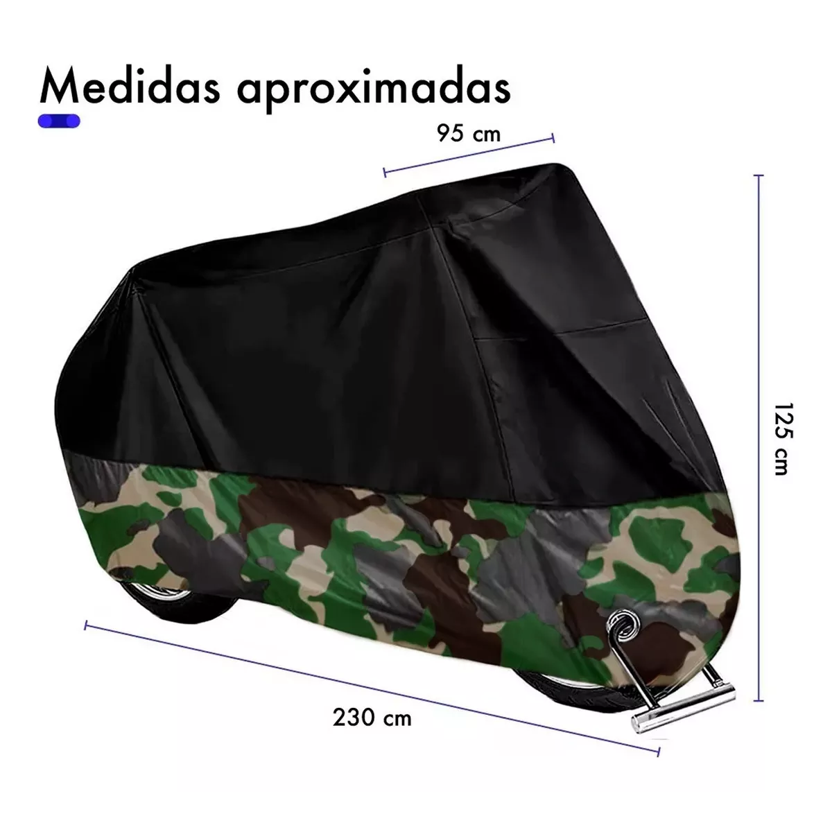 Foto 3 pulgar | Funda Xxl Para Moto Impermeable Antipolvo A Prueba De Sol Eo Safe Imports Esi-17835 Multicolor