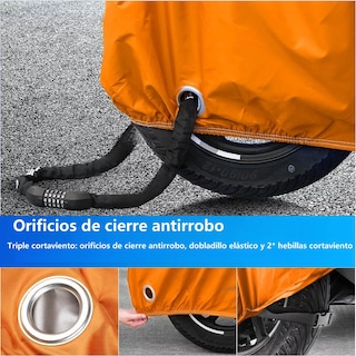 Foto 3 | Language Funda De Moto Antipolvo Xxl Eo Safe Imports Esi-16810-1 Naranja