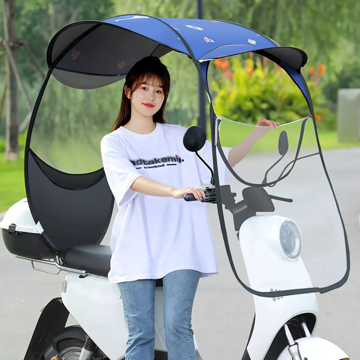 Foto 3 pulgar | Toldo Cubresol Moto General Impermeable Para Motocicletas Eo Safe Imports Esi-8957-1 Azul