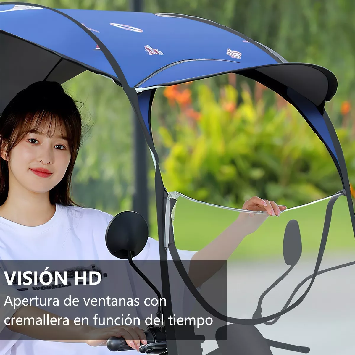 Foto 4 pulgar | Toldo Cubresol Moto General Impermeable Para Motocicletas Eo Safe Imports Esi-8957-1 Azul