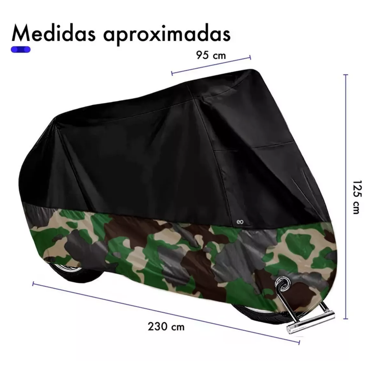 Foto 2 | Funda Xxl Para Moto Impermeable Antipolvo A Prueba De Sol Eo Safe Imports Esi-17835-1 Multicolor