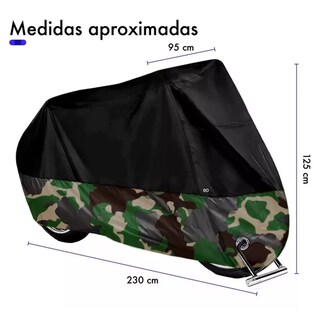 Foto 2 | Funda Xxl Para Moto Impermeable Antipolvo A Prueba De Sol Eo Safe Imports Esi-17835-1 Multicolor
