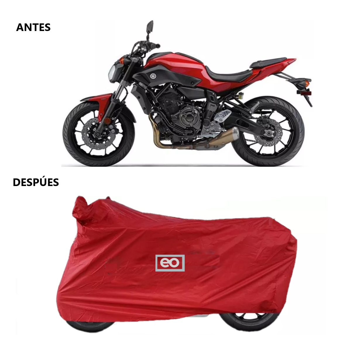 Foto 4 pulgar | Cubierta Funda Impermeable Compatible Yamaha Deportiva Eo Safe Imports Esi-13798-1 Rojo
