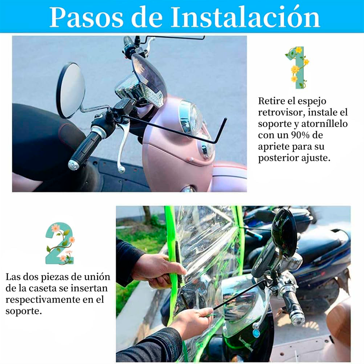 Foto 5 | Cubresol, Toldo, Para Motoneta, Impermeable, Proteccion Contra La Lluvia, Materiales De Alta Resistencia