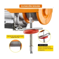 Foto 3 pulgar | Polipasto Eléctrico De Carga De 400 Kilos, 20 M, 110v Eo Safe Imports Esi-2129-1 Multicolor