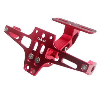 Foto 2 | Soporte Ajustable para Matrícula de Motocicleta con Luces Rojo