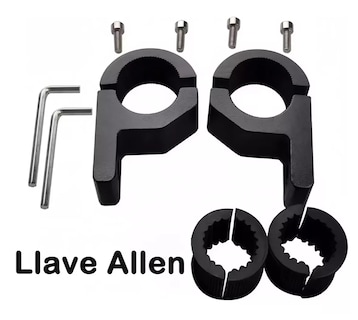 Foto 2 | Bases Para Luces Auxiliares Metal Motocicleta Auto 2 Pzs Negro