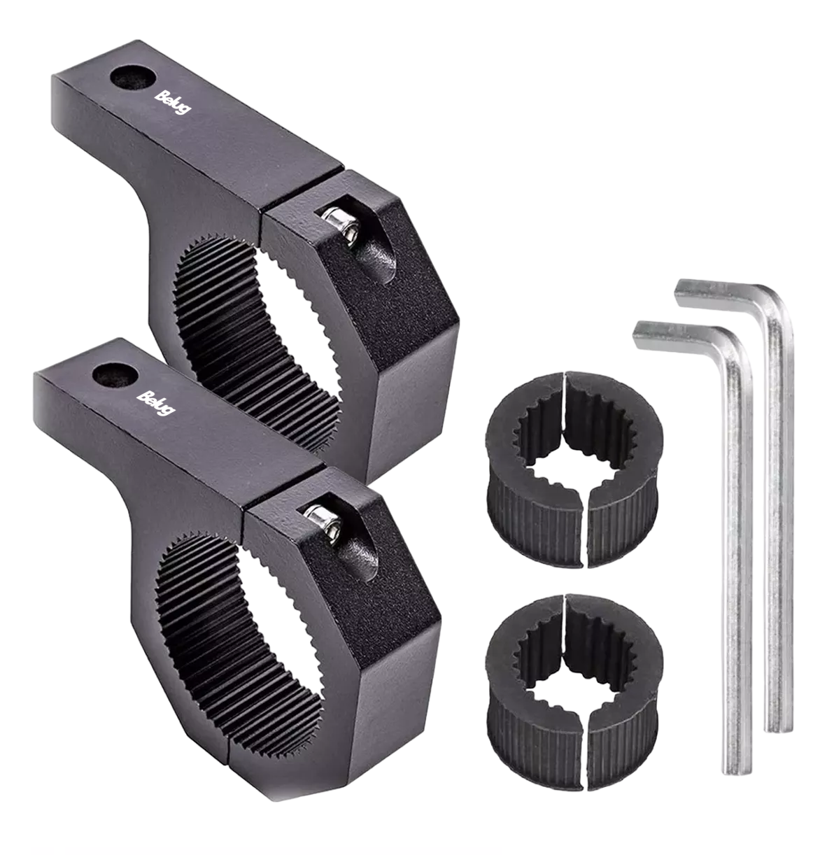 Foto 2 pulgar | Bases Para Luces Belug Auxiliares Metal Motocicleta Auto 2 Pzs Negro