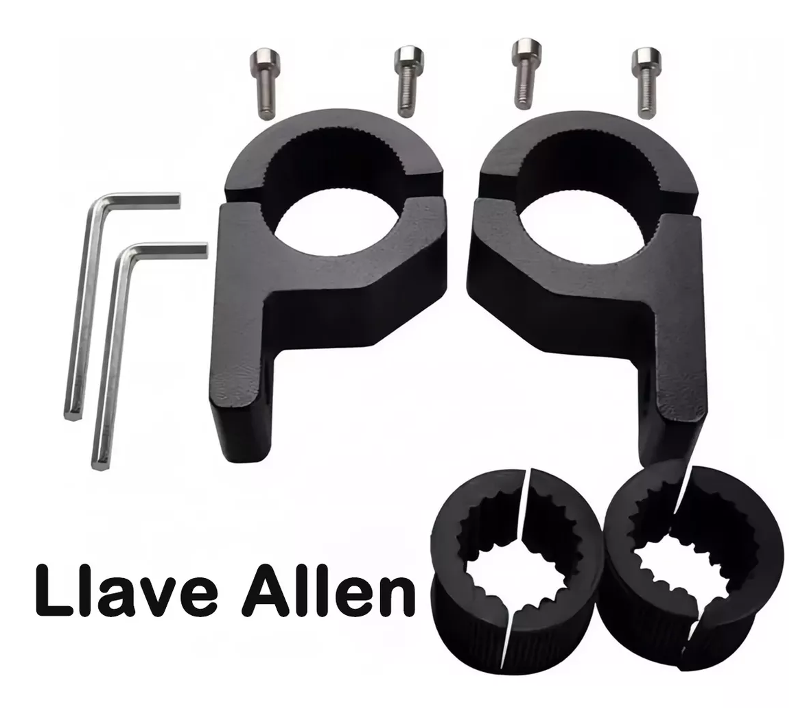 Foto 3 pulgar | Bases Para Luces Belug Auxiliares Metal Motocicleta Auto 2 Pzs Negro