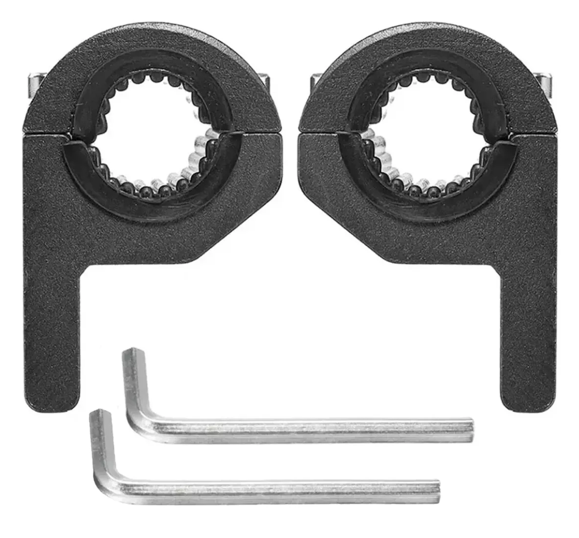Foto 4 pulgar | Bases Para Luces Belug Auxiliares Metal Motocicleta Auto 2 Pzs Negro