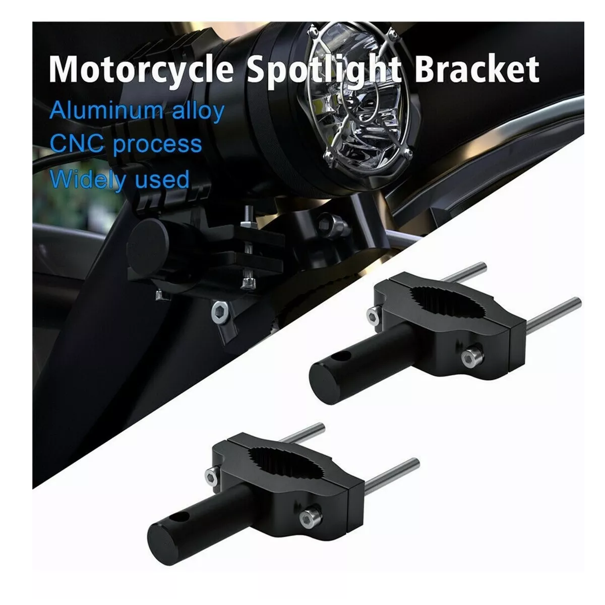 Foto 4 pulgar | Soporte Amortiguador Para Faro De Motocicleta 2 pzs Eo Safe Imports Esi-6575 Negro