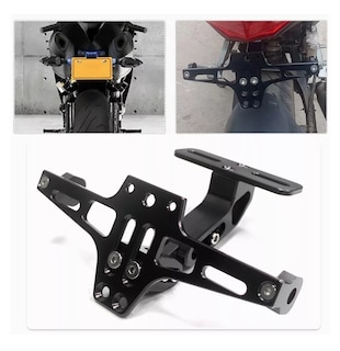 Foto 6 | Soporte Ajustable Para Matrícula De Motocicleta Con Luces Negro