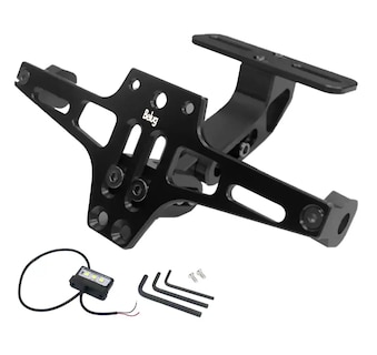 Foto 1 | Soporte Ajustable Para Matrícula De Motocicleta Con Luces, Belug Negro
