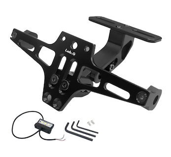Foto 1 | Soporte Ajustable Para Matrícula De Motocicleta Con Luces Negro
