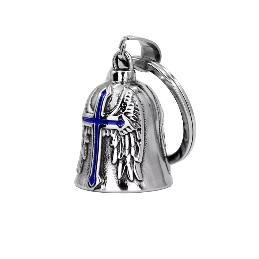 Campana para Moto Guardián Bell Amuleto Protección Regalo Plata/azul $569