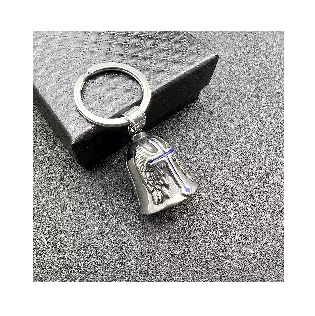 Foto 5 pulgar | Campana para Moto Guardián Bell Amuleto Protección Regalo Plata/azul