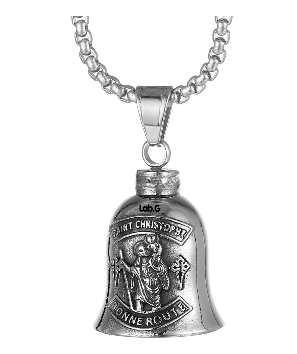 Foto 4 pulgar | Campana Biker Amuleto Para Motos Guardian Bell 2 Unid, Plateado