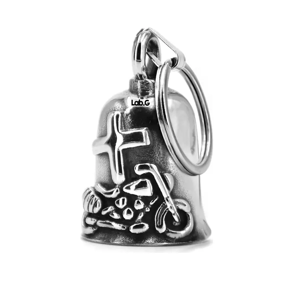 Foto 5 pulgar | Campana Biker Amuleto Para Motos Guardian Bell 2 Unid, Plateado