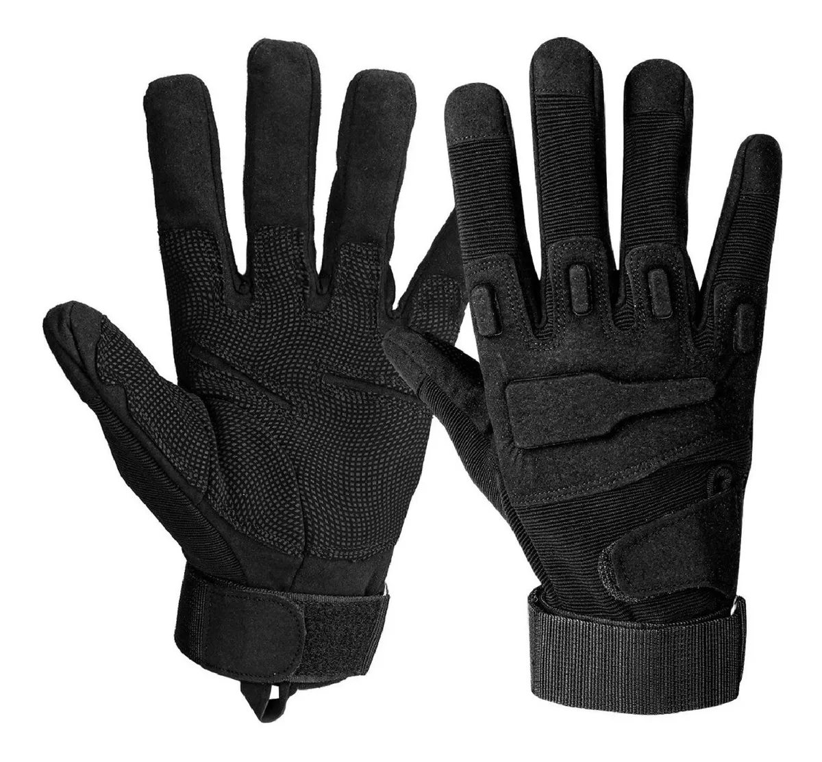 Foto 2 pulgar | Guantes Tácticos para Moto y Deportes color Negro Talla L