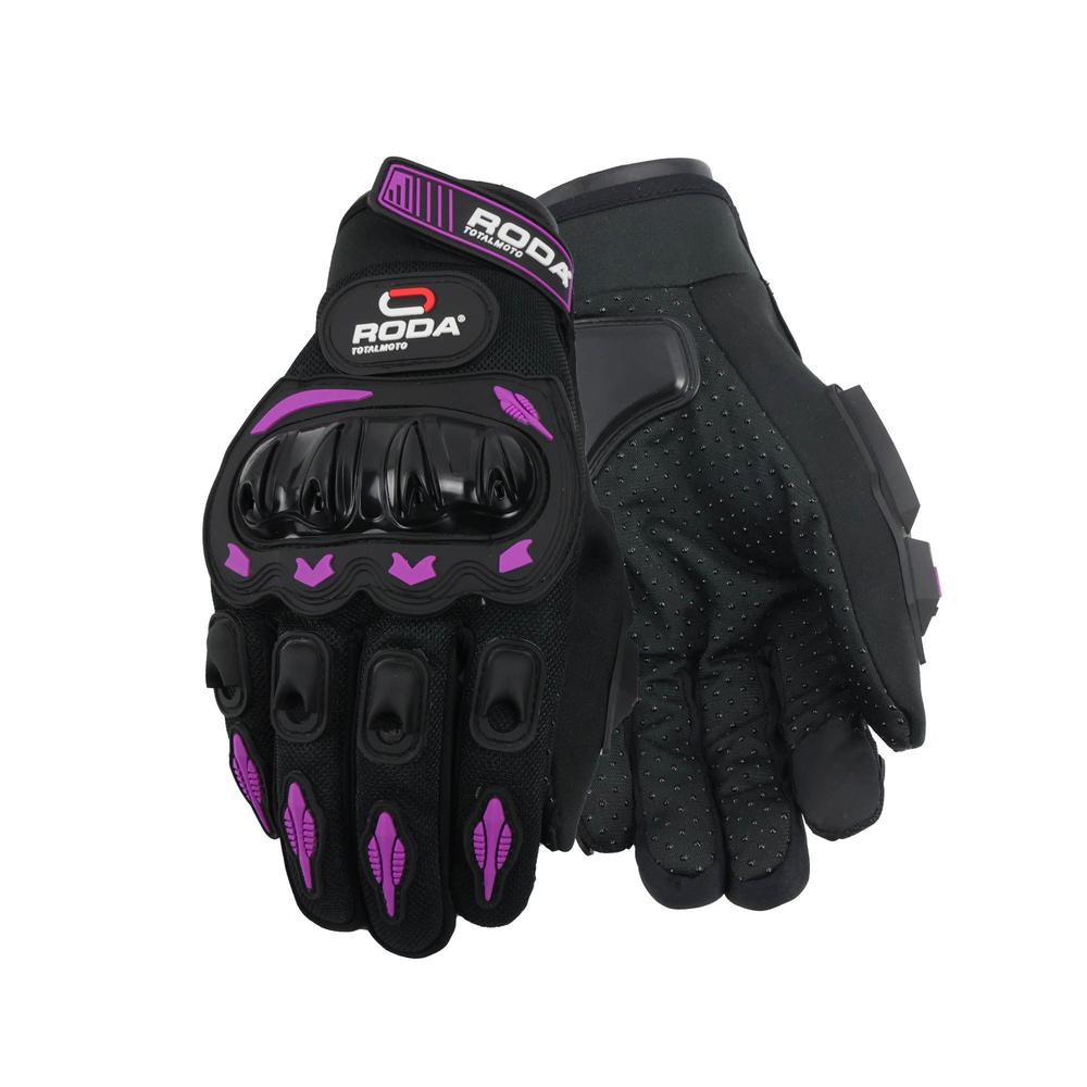 Guantes Roda con Limpia Mica Morado Talla Mediano