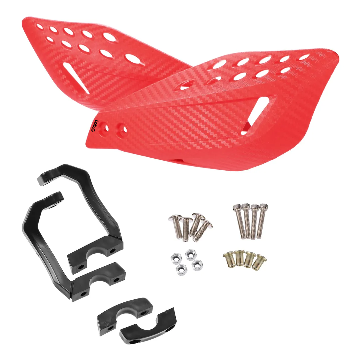 Foto 4 pulgar | Protector Manubrio Lab.g Moto Cubrepuño Universale Para Motocros Rojo