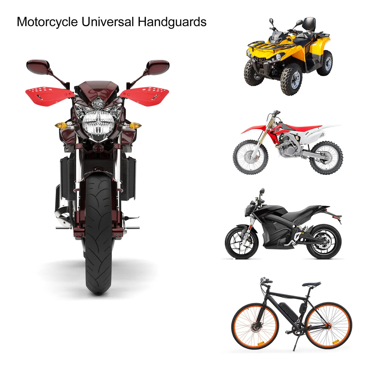 Foto 4 | Protector Manubrio Lab.g Moto Cubrepuño Universale Para Motocros Rojo