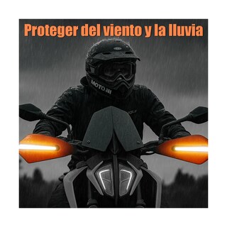 Foto 2 | Cubre Puños Universal Para Motocicleta Con Luz Led Eo Safe Imports Esi-20939 Naranja
