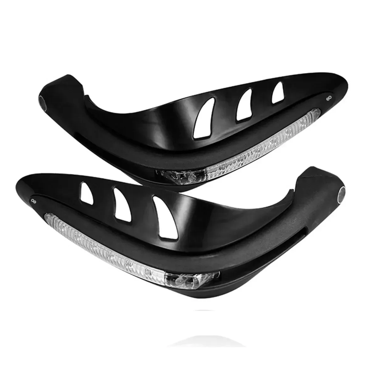 Foto 2 pulgar | Cubre Puños Universal Motocicleta Con Luz Led Luz Blanca Eo Safe Imports Esi-20936 Negro