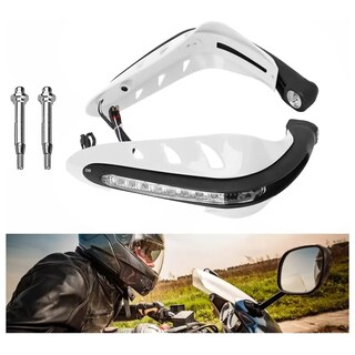 Foto 2 | Cubre Puños Universal Motocicleta Con Luz Led Amarillo Eo Safe Imports Esi-20931 Blanco