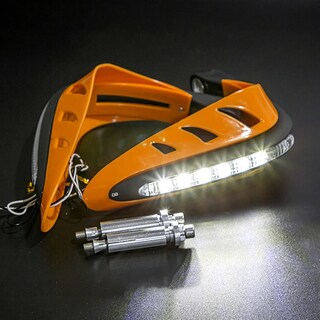 Foto 2 | Cubre Puños Universal Motocicleta Con Luz Led Blanco Eo Safe Imports Esi-20935 Naranja