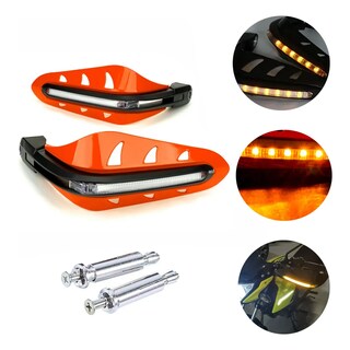 Foto 4 | Cubre Puños Universal Motocicleta Con Luz Led Blanco Eo Safe Imports Esi-20935 Naranja