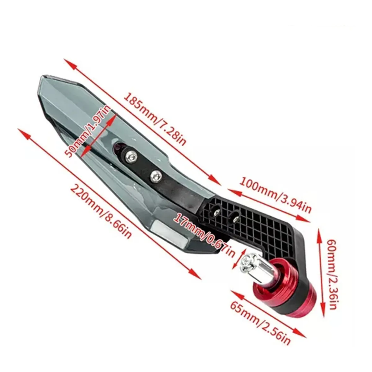 Foto 2 | Par Cubre Puños Moto Guardamanos  22mm Universal Eo Safe Imports Esi-20937 Rojo