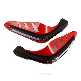 Foto 1 | Cubre Puños Universal Motocicleta Con Luz Led Amarillo Eo Safe Imports Esi-20933 Rojo