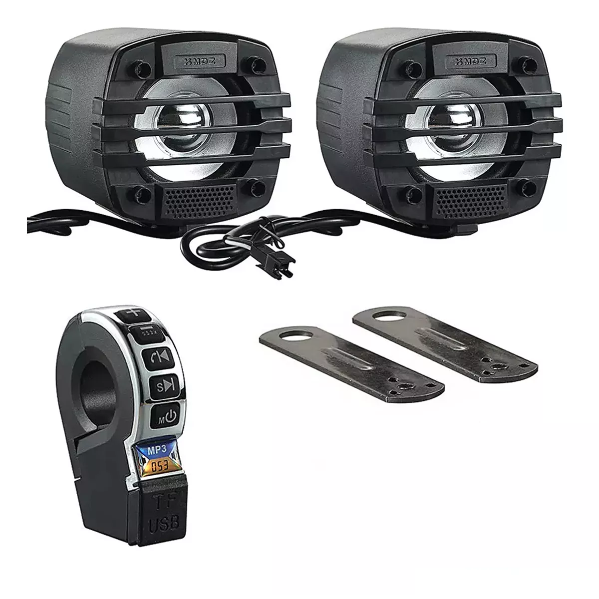 Foto 1 | Bocinas Moto Bluetooth Amplificador  Carga Universal Eo Safe Imports Esi-15477 Negro