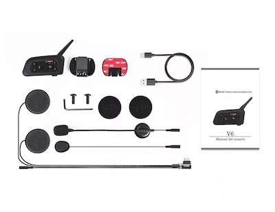 Foto 5 | Intercomunicador BELUG Motocicleta para Casco Bluetooth 1 Pieza