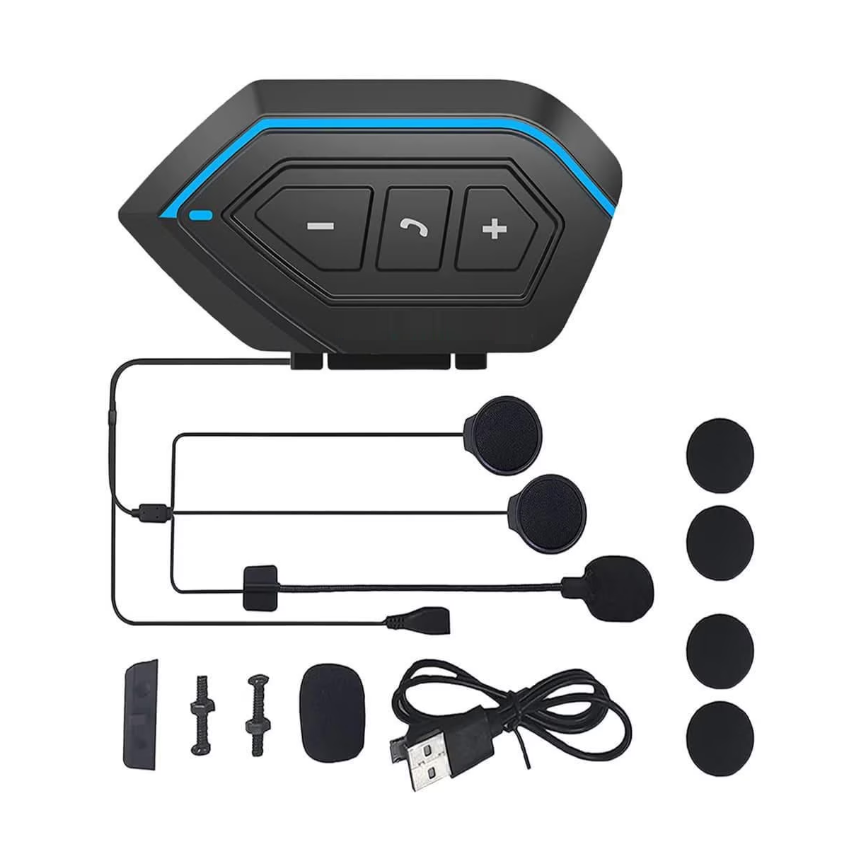 Foto 3 pulgar | Audífonos Impermeables Bluetooth Para Casco De Motocicleta Eo Safe Imports Esi-7543 Negro
