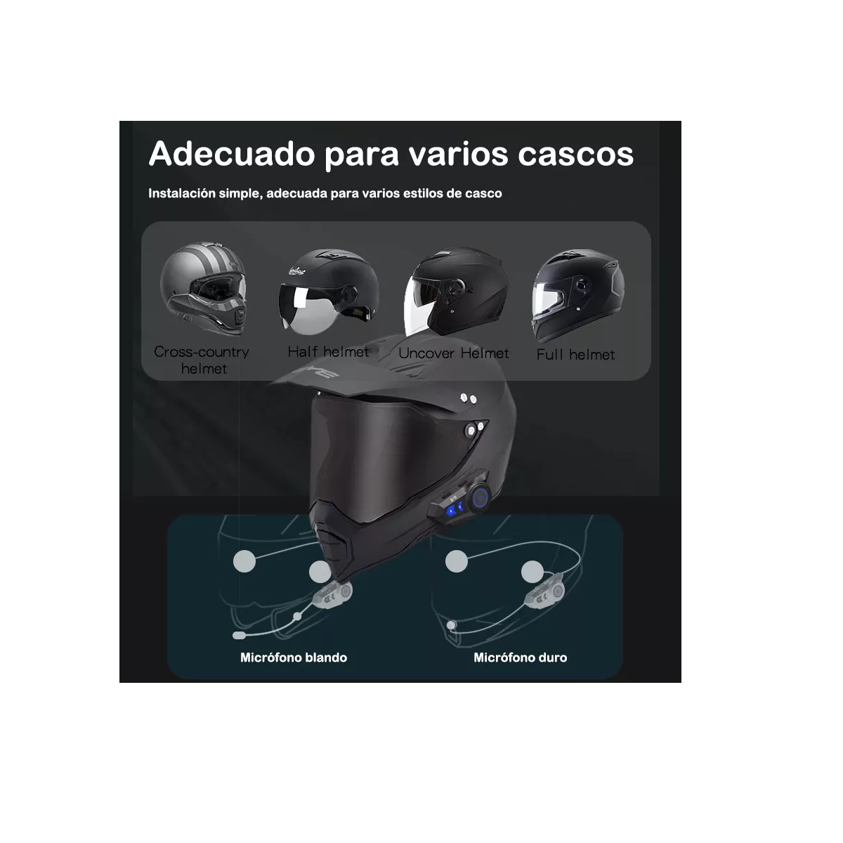 Foto 4 pulgar | Audífonos para Casco Eo Safe Imports Esi-13384 con Bluetooth