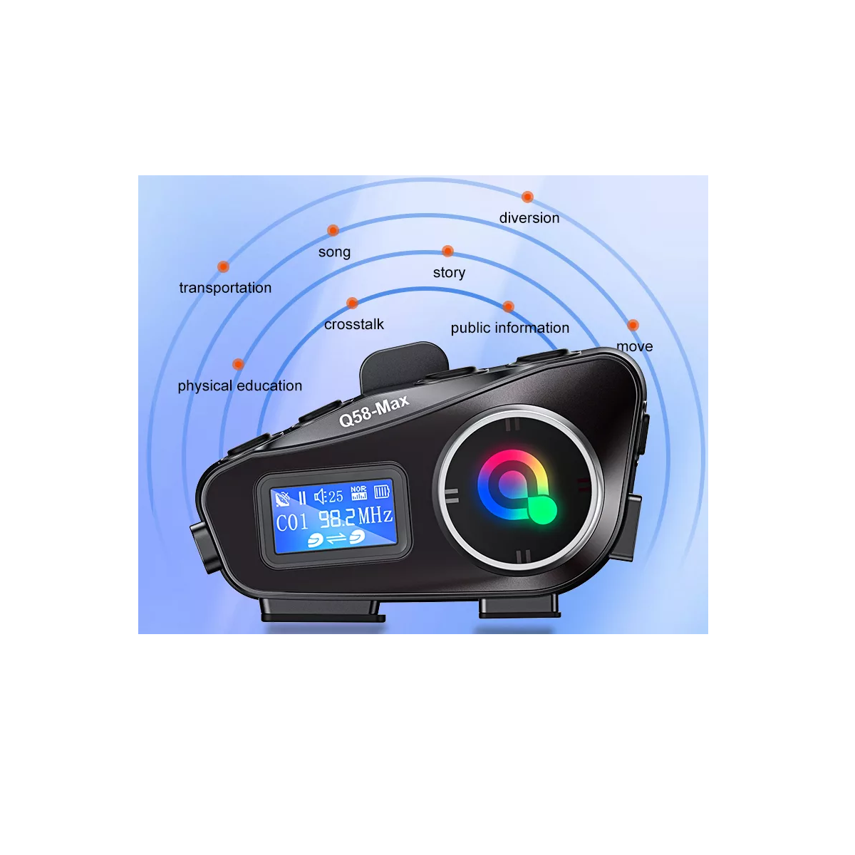 Foto 4 pulgar | Intercomunicador De Audio Para Moto 2 Piezas Eo Safe Imports Esi-16814 Negro