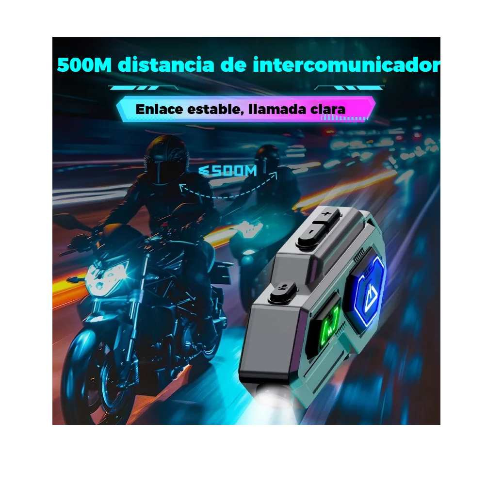Foto 5 pulgar | Audífonos Para Casco De Motos Bluetooth Intercomunicador 2 Pzs Plata