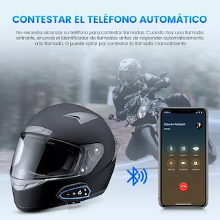 Foto 2 | Audífonos Para Casco De Motos Bluetooth Impermeables. Eo Safe Imports Esi-12953 Multicolor