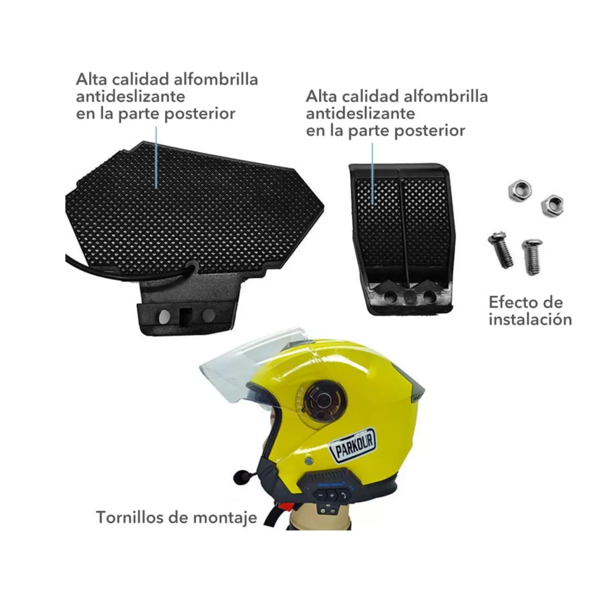Foto 5 pulgar | Audífonos Bluetooth 5.0 Para Casco De Motocicleta 1000ma Eo Safe Imports Esi-12293-1 Negro