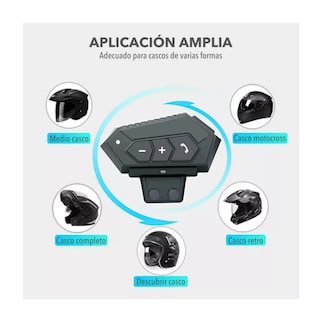 Foto 5 | Audífonos Bluetooth 5.0 Para Casco De Motocicleta 1000ma Eo Safe Imports Esi-12293-1 Negro
